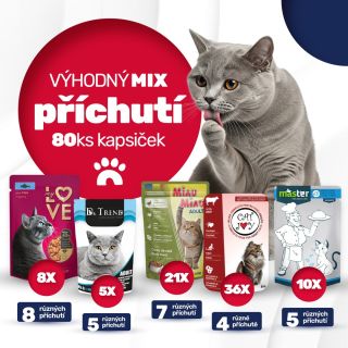 Naše novinka v dárkových setech pro kočky! 😻😻 VÝHODNÝ MIX PŘÍCHUTÍ 80 KUSŮ KAPSIČEK pro vaše kočičí parťačky 🤩 a záruka...